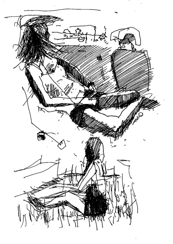 Girl in car